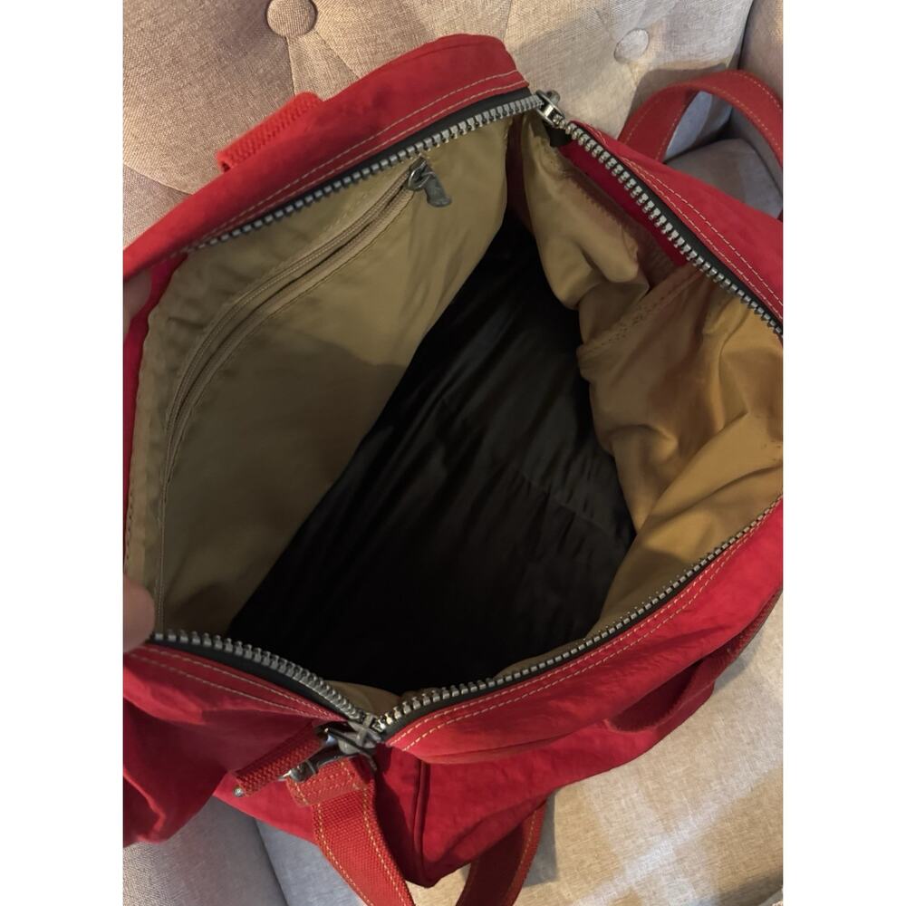 Kipling Large Duffle Red Luggage Travel Gym School 90's Vintage Y2K - Picture 12 of 14
